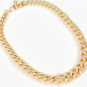 J. Crew Curb chain statement necklace NWT